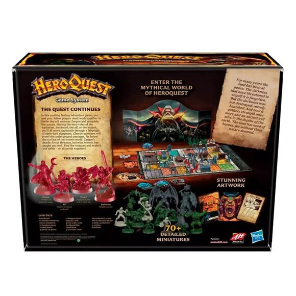 Avalon Hill Hero-Quest Game System Tabletop Board Game, Immersive Adventure Game - Picture 2 of 3